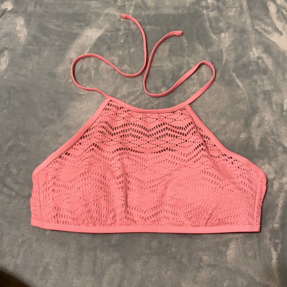 Pink swim suit top